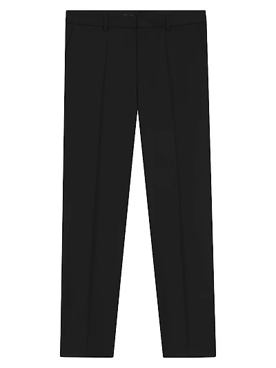 Formal Trousers in Virgin-Wool Serge