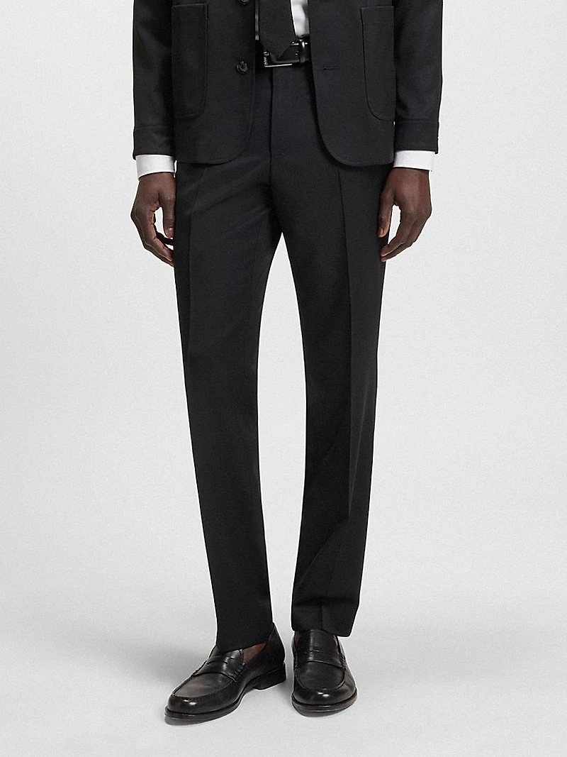 Formal Trousers in Virgin-Wool Serge