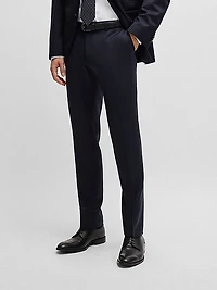 Formal Trousers in Virgin-Wool Serge
