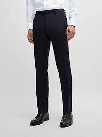 Formal Trousers in Virgin-Wool Serge