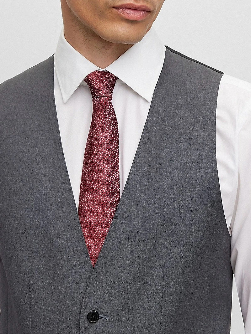 Single-Breasted Waistcoat Virgin-Wool Serge
