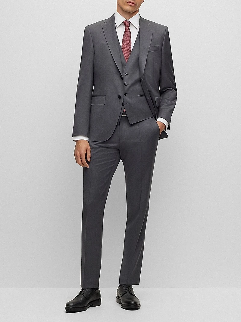 Single-Breasted Waistcoat Virgin-Wool Serge