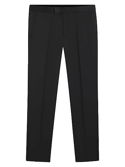 Tuxedo Trousers in Virgin Wool Serge