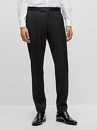 Tuxedo Trousers in Virgin Wool Serge