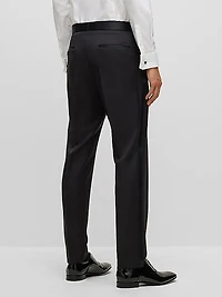 Tuxedo Trousers in Virgin Wool Serge