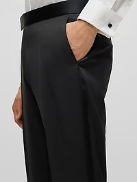Tuxedo Trousers in Virgin Wool Serge