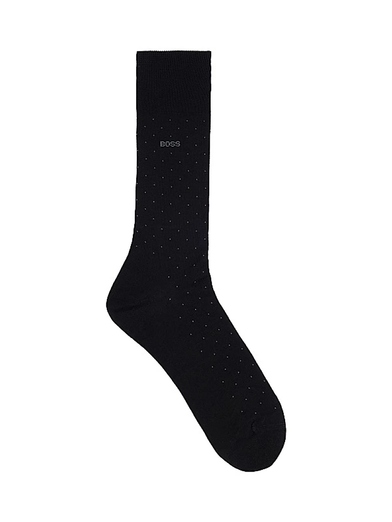 Regular-Length Socks in a Mercerized-Cotton Blend