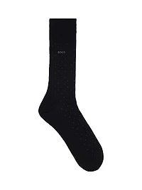 Regular-Length Socks in a Mercerized-Cotton Blend