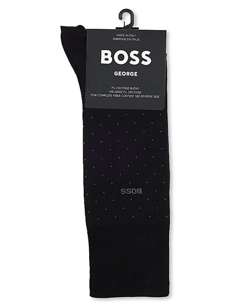 Regular-Length Socks in a Mercerized-Cotton Blend