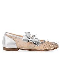 Little Girl's & Melodie Strass Ballet Flats