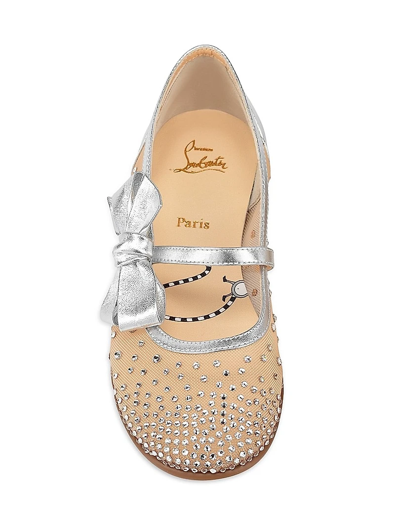 Little Girl's & Melodie Strass Ballet Flats