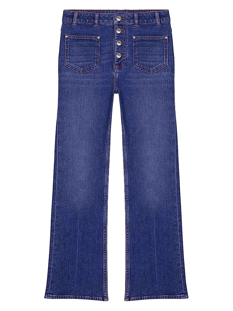 Jeans with Button Fly