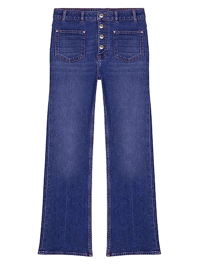 Jeans with Button Fly