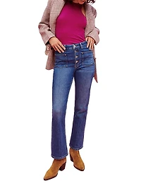 Jeans with Button Fly