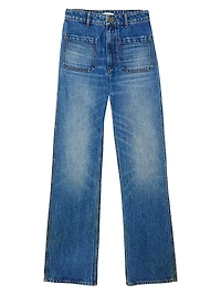 Straight Faded Jeans