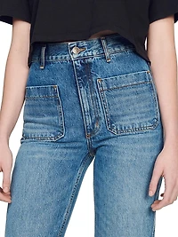 Straight Faded Jeans