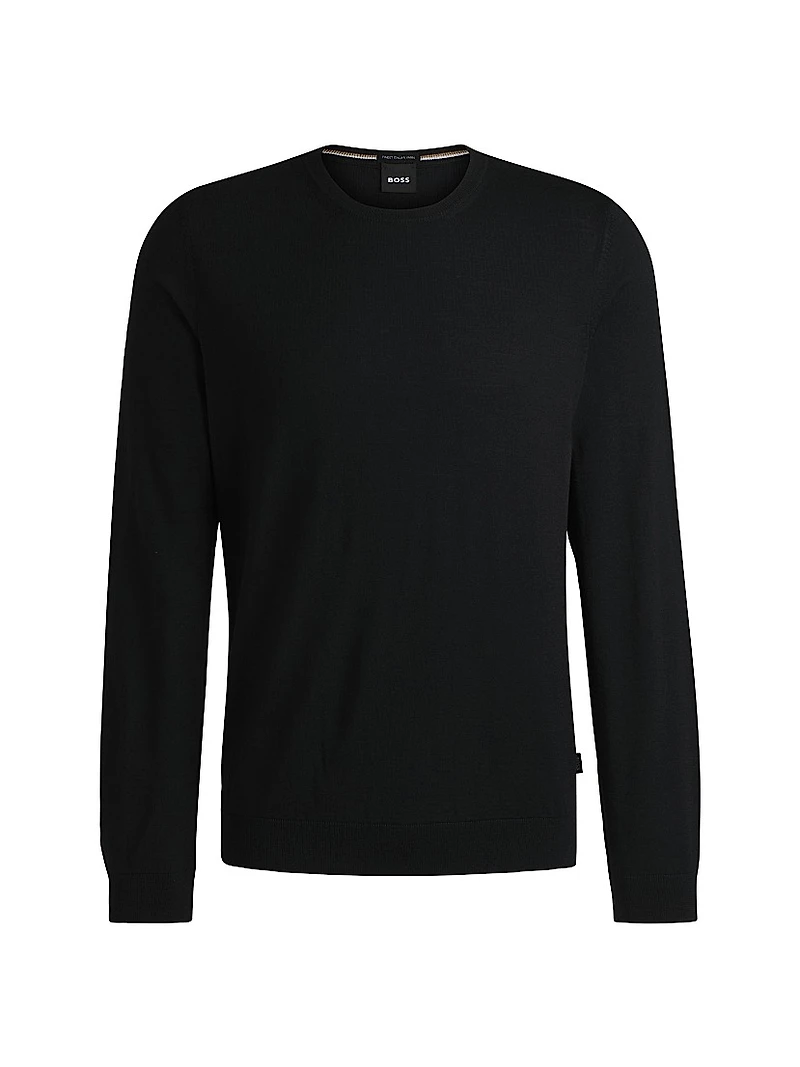 Slim-Fit Sweater Virgin Wool