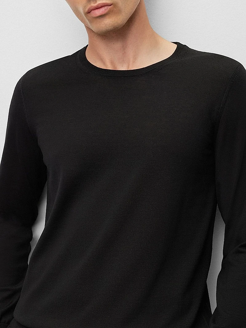 Slim-Fit Sweater Virgin Wool
