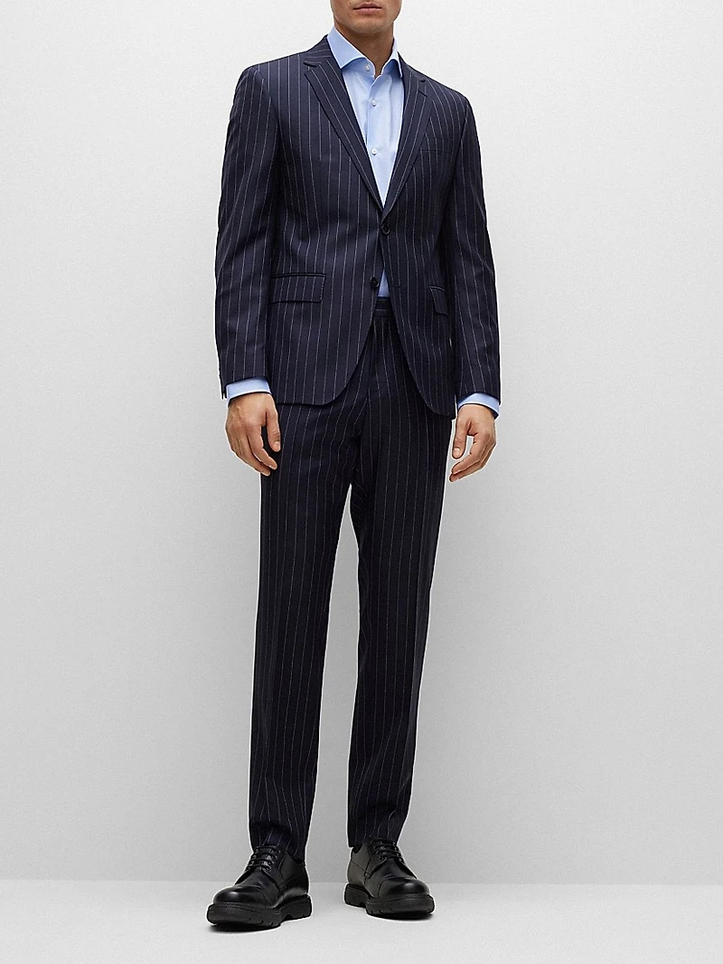 Regular-Fit Shirt Stretch-Cotton Twill