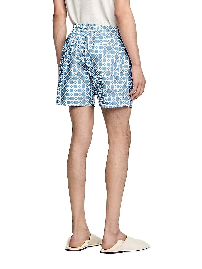 Square Cross Swim Shorts