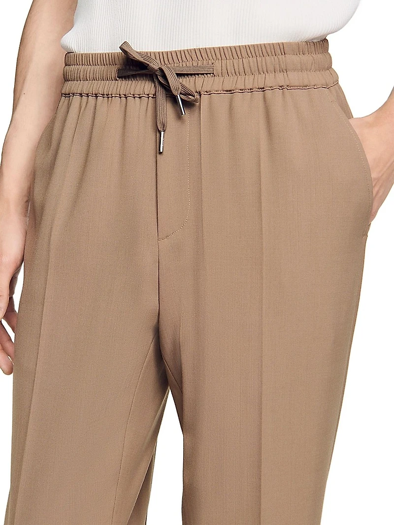 Elasticated Straight Leg Pants