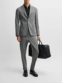 Slim-Fit Shirt Performance-Stretch Cotton-Blend Jersey