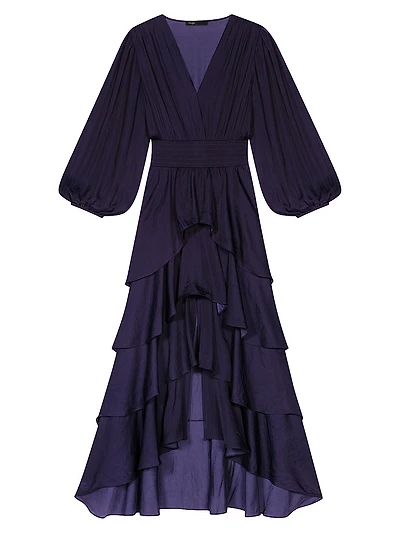 Ruffled Midi Dress