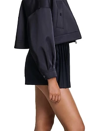 Straight-Fit Pleated Shorts