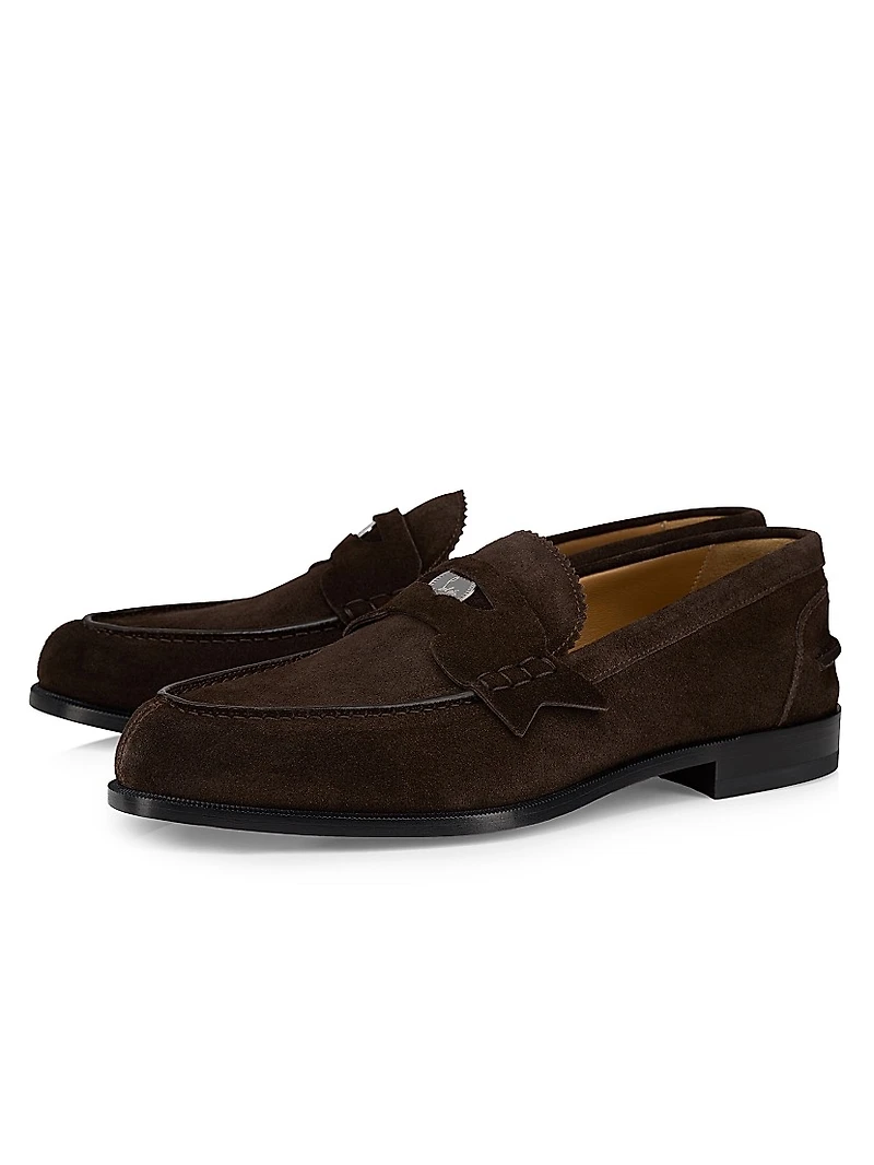 Penny Leather Flat Crosta Loafers