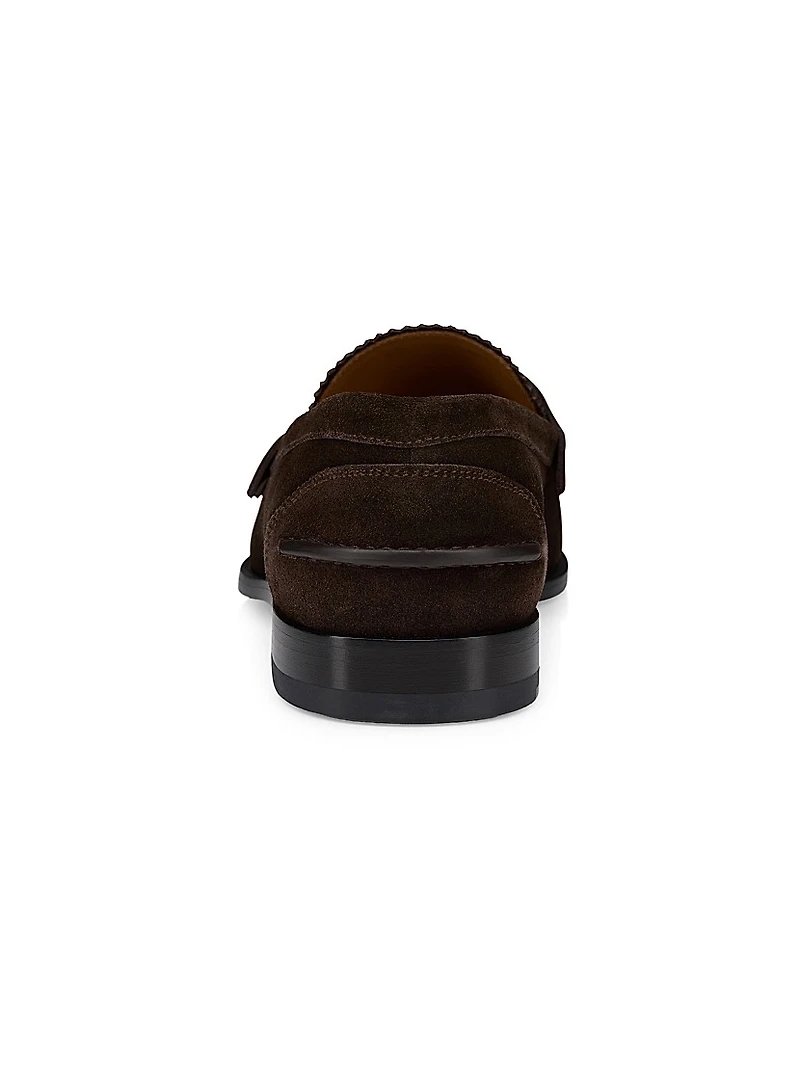 Penny Leather Flat Crosta Loafers