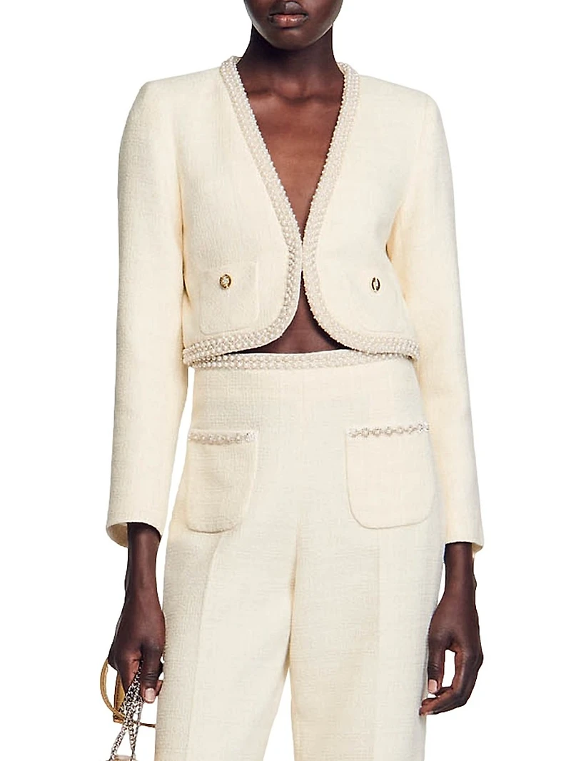 Cropped Tweed Jacket