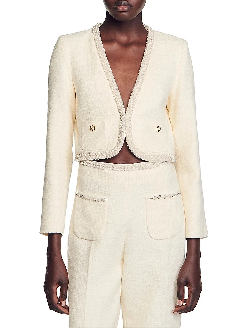 Cropped Tweed Jacket