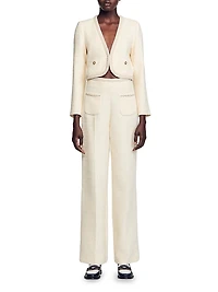 Cropped Tweed Jacket