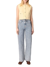 Rhinestone Baggy Jeans