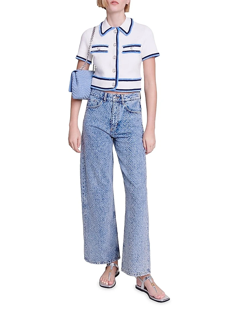Rhinestone Baggy Jeans