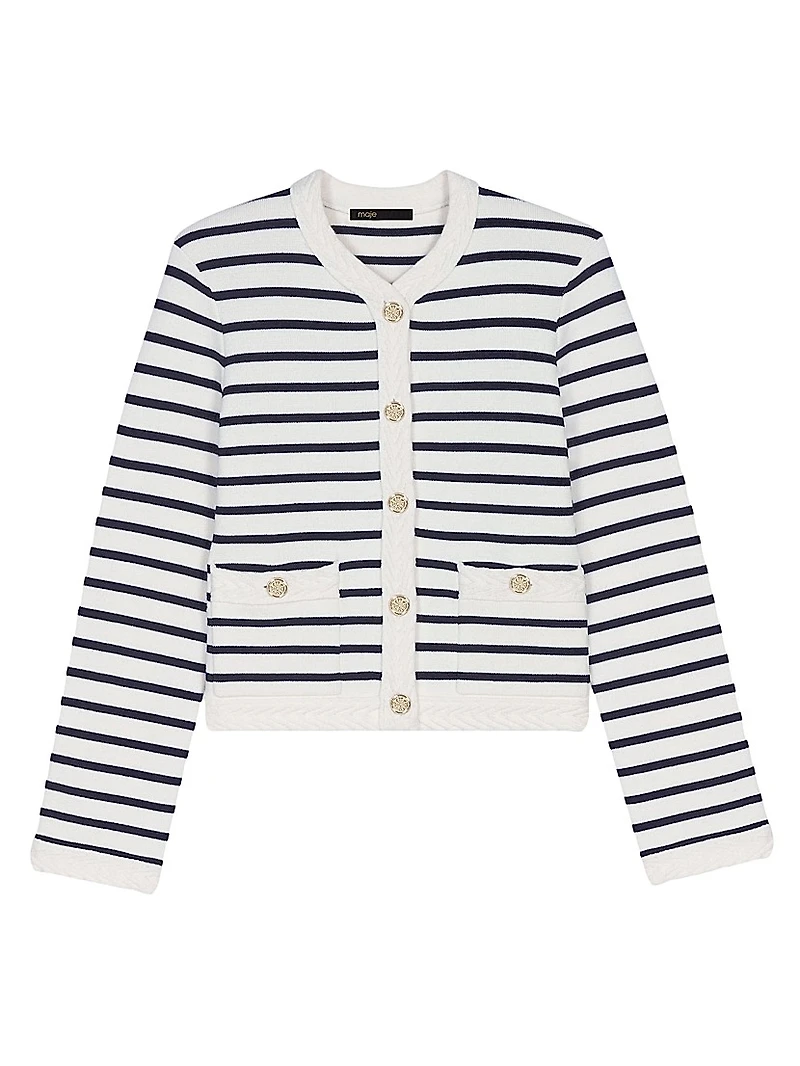 Striped Knit Cardigan