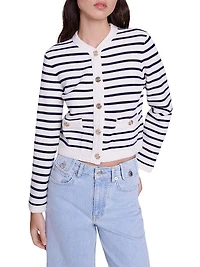 Striped Knit Cardigan