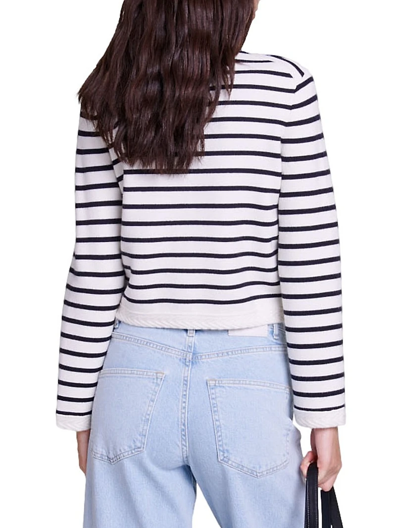 Striped Knit Cardigan