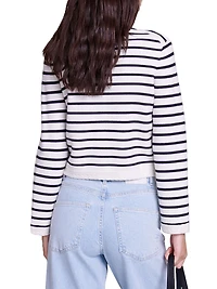 Striped Knit Cardigan