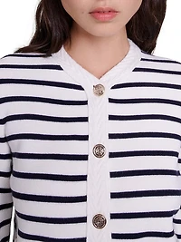 Striped Knit Cardigan