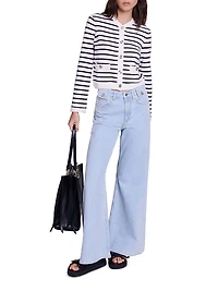 Striped Knit Cardigan