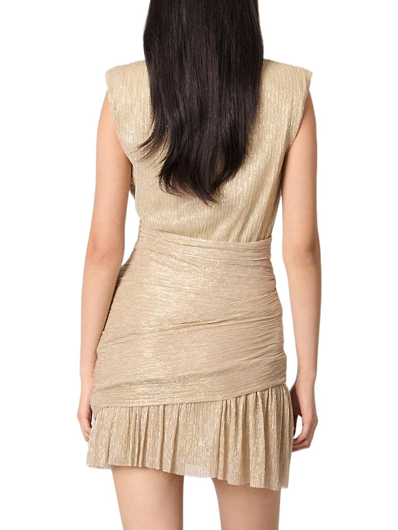Short Metallic Dress