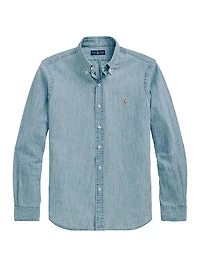 Classic-Fit Chambray Shirt