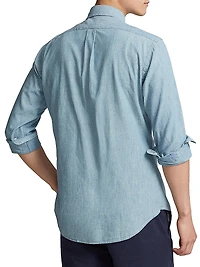 Classic-Fit Chambray Shirt