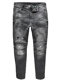 5620 3D Zip Knee Skinny Jeans
