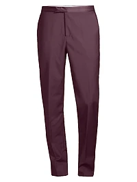 Soho Tailored-Fit Black Wool-Mohair Evening Suit