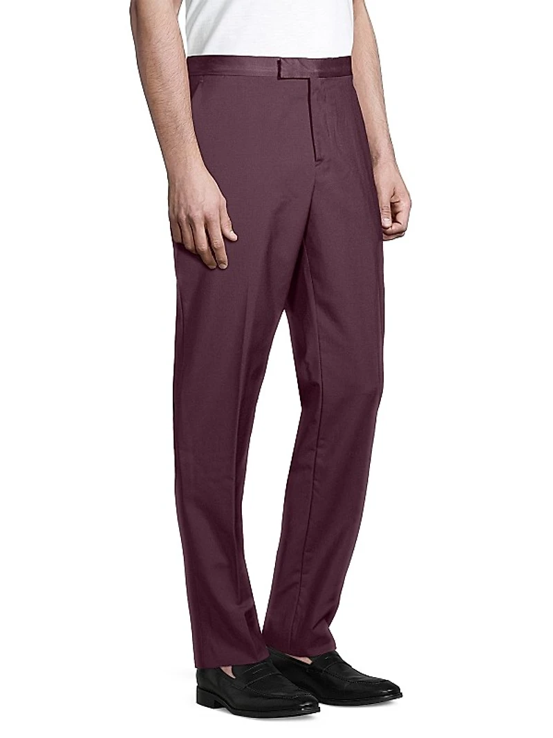 Soho Tailored-Fit Black Wool-Mohair Evening Suit