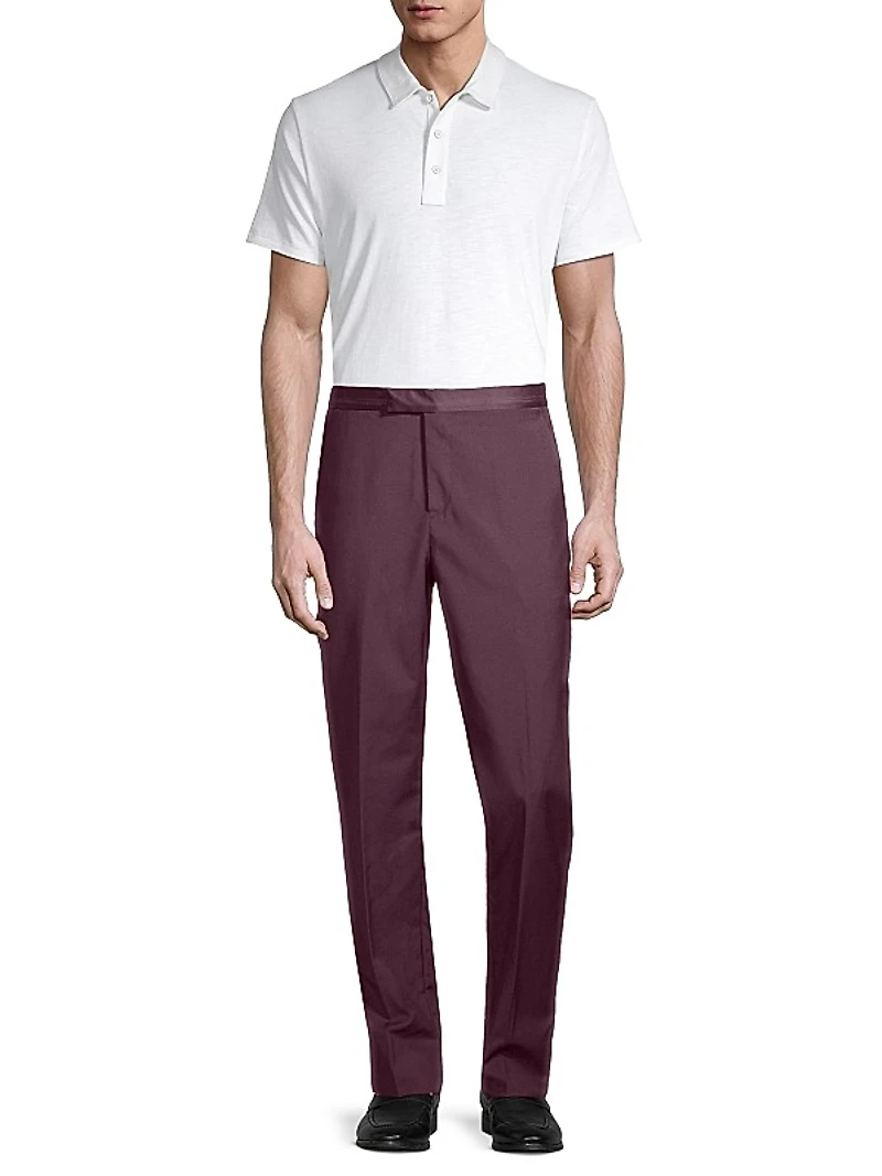 Soho Tailored-Fit Black Wool-Mohair Evening Suit