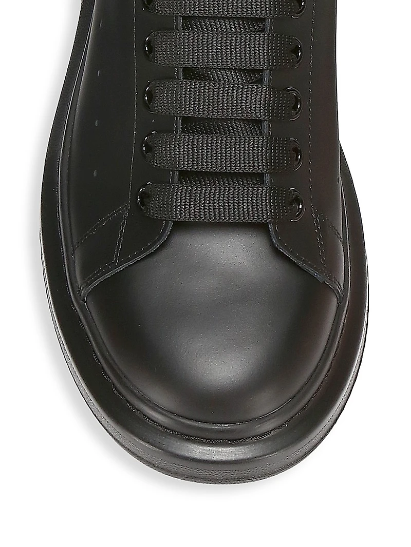 Oversized Leather Platform Sneakers