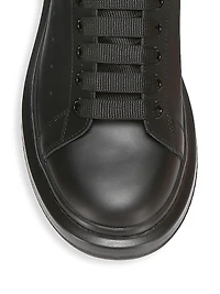 Oversized Leather Platform Sneakers